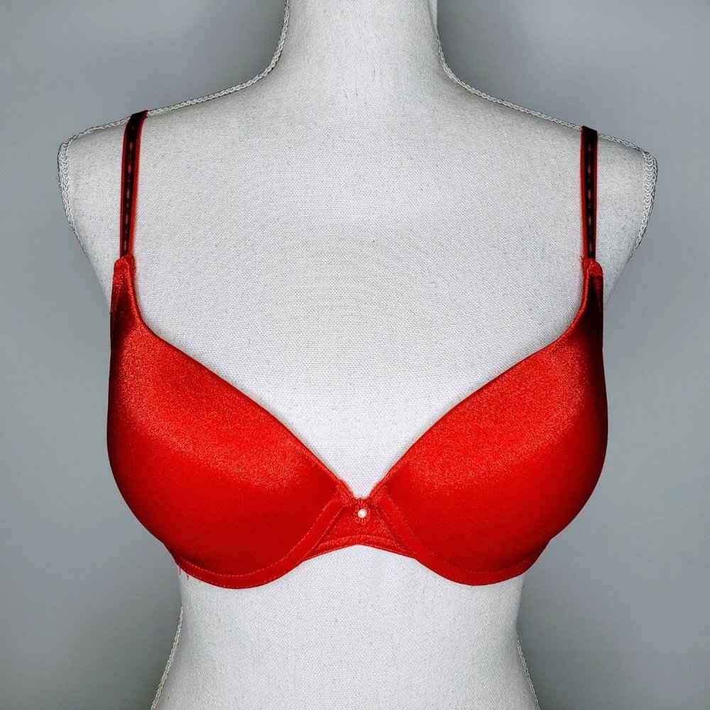 Fredericks of Hollywood Red Push Up Bra 36B